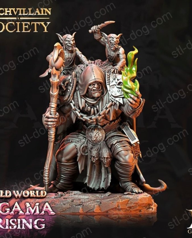 兽人术士(Orc Warlock) 3D打印图纸